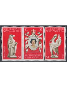ST. CHRISTOPHER NEVIS ANGUILLA 1978 Silver Jubilee 3v MNH**
