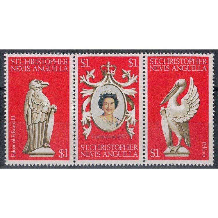 ST. CHRISTOPHER NEVIS ANGUILLA 1978 Silver Jubilee 3v MNH**