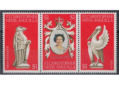 ST. CHRISTOPHER NEVIS ANGUILLA 1978 Silver Jubilee 3v MNH**