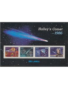 SRI LANKA 1986 Halley's Comet 1 s/s MNH**