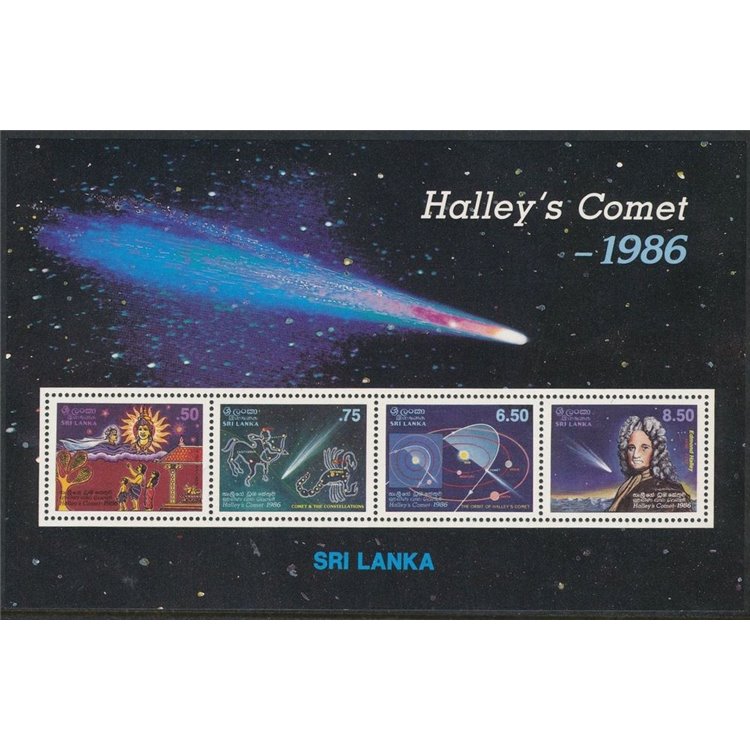 SRI LANKA 1986 Halley's Comet 1 s/s MNH**