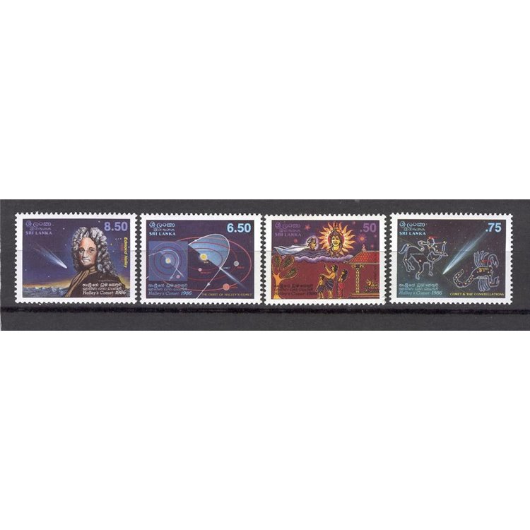SRI LANKA 1986 Cometa di Halley 4v MNH**