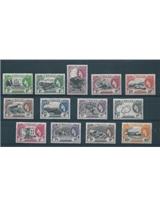 ST. HELENA 1953 Serie ordinaria 13v MNH**