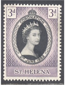 ST. HELENA 1953 Coronation of Elizabeth 1v MNH**