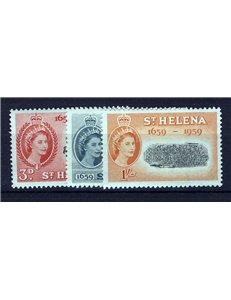 ST. HELENA 1959 300th anniversary of the colony 3v MNH**