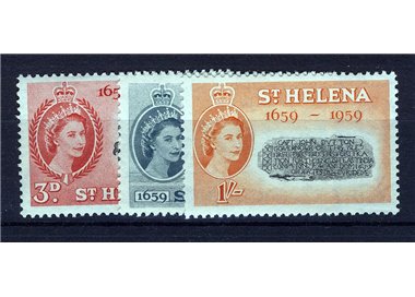 ST. HELENA 1959 300th anniversary of the colony 3v MNH**