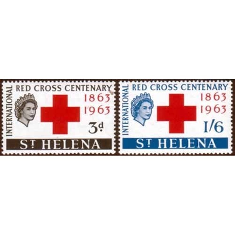 ST. HELENA 1963 Croce Rossa 2v MNH**