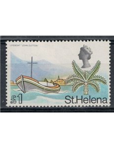 ST. HELENA 1968 Elisabetta II, fiori 1£ MNH**