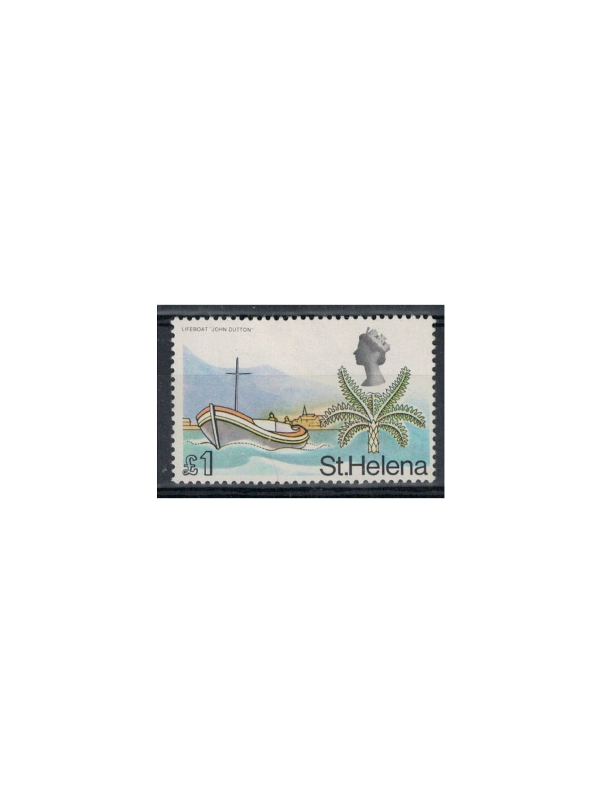 ST. HELENA 1968 Elisabetta II, fiori 1£ MNH**