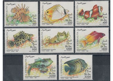 SOMALIA 1994 Marine fauna, fish 8v MNH**