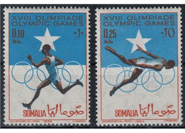 SOMALIA 1964 Tokyo Olympic Games 2v MNH**