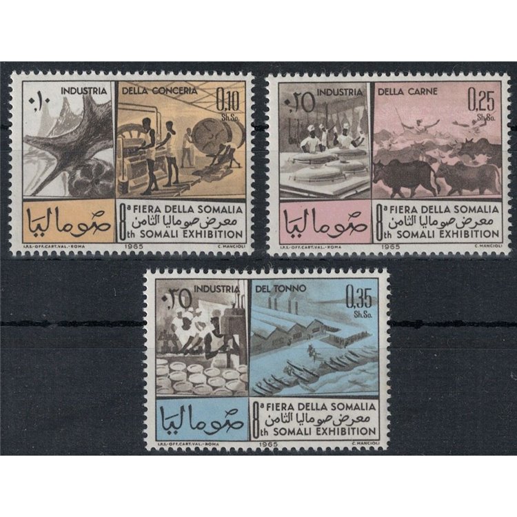 SOMALIA 1965 Fiera della Somalia 3v MNH**