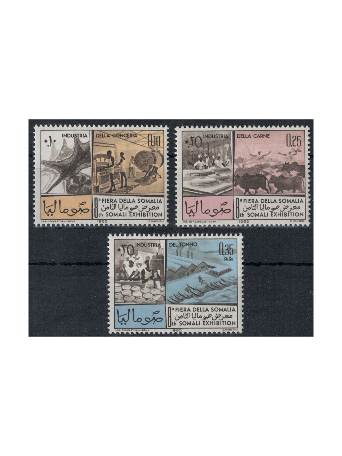 SOMALIA 1965 Fiera della Somalia 3v MNH**
