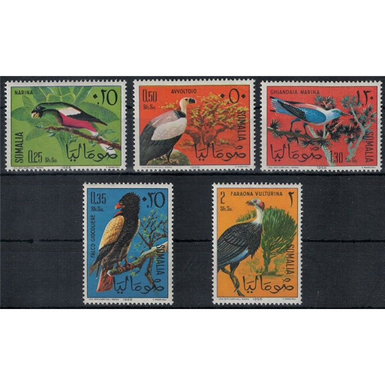 SOMALIA 1966 Uccelli somali 5v MNH**