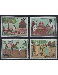 SOMALIA 1966 Arte somala 4v MNH**
