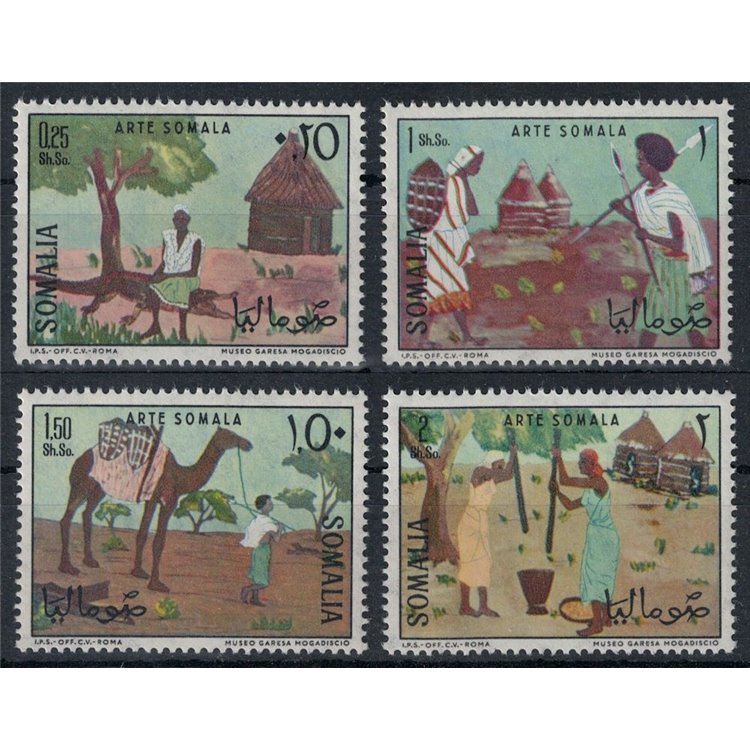 SOMALIA 1966 Arte somala 4v MNH**