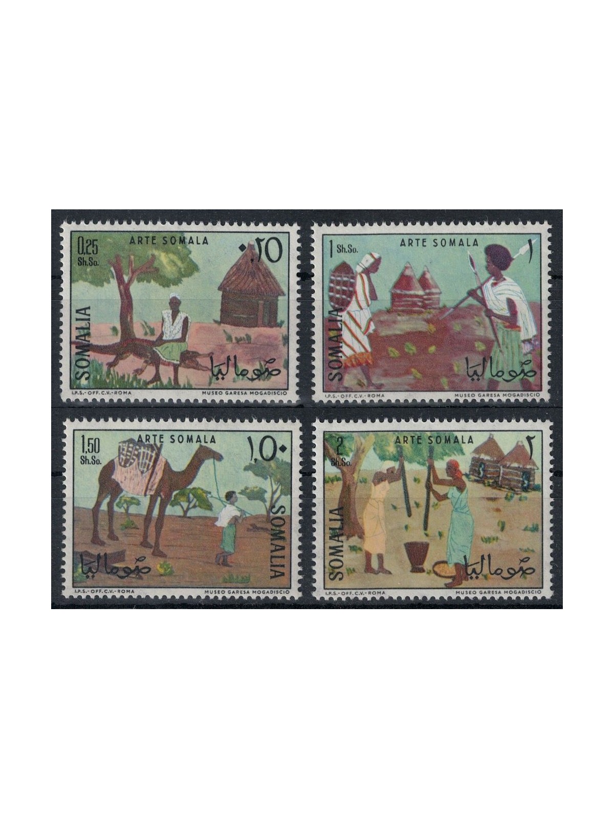SOMALIA 1966 Arte somala 4v MNH**