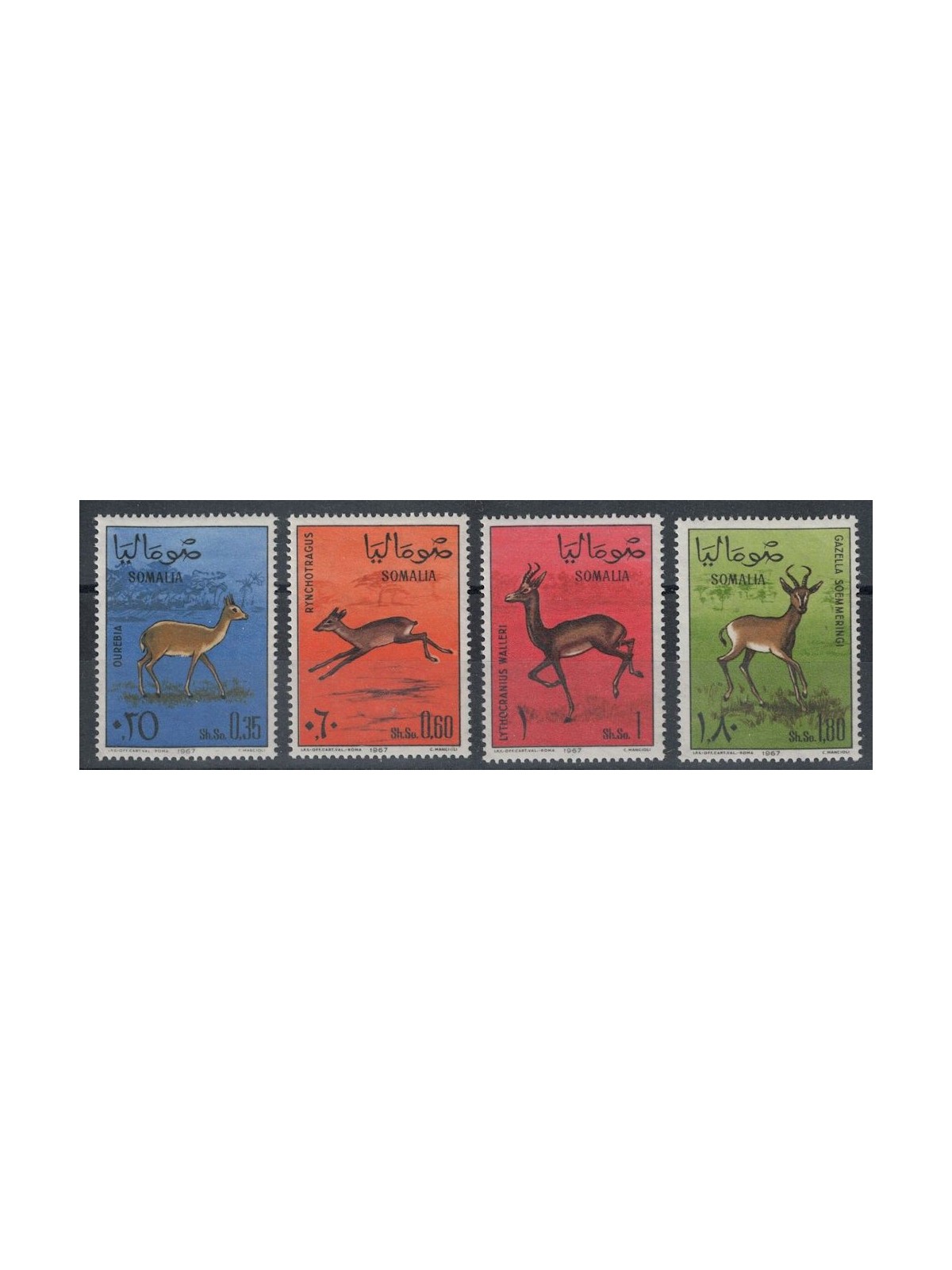 SOMALIA 1967 Gazzelle 4v MNH**