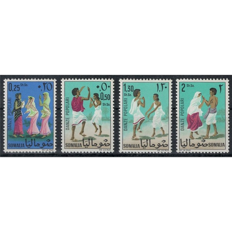 SOMALIA 1967 Danze popolari 4v MNH**