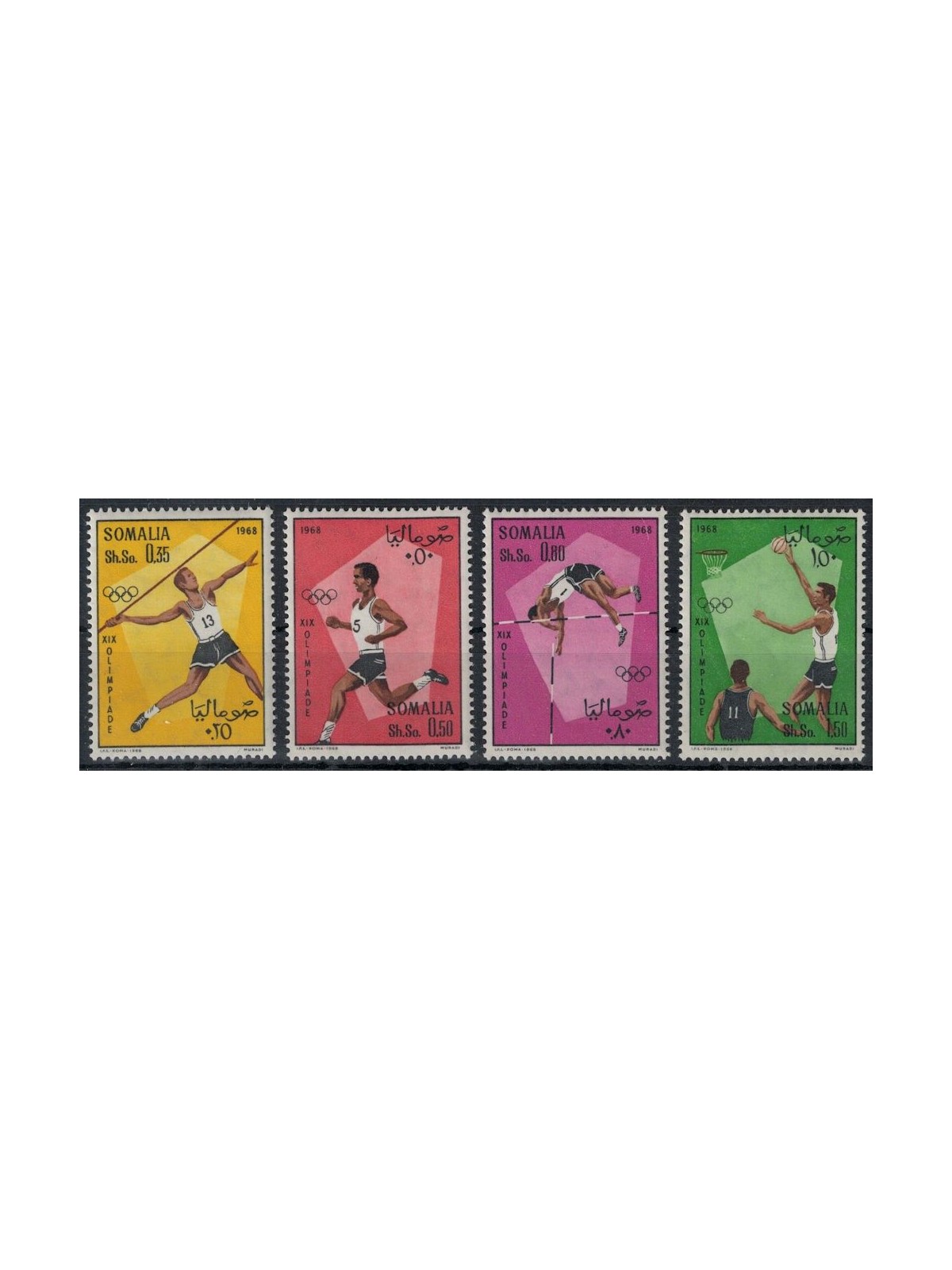SOMALIA 1968 Giochi olimpici 4v MNH**