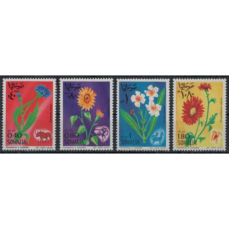 SOMALIA 1969 Fiori 4v MNH**