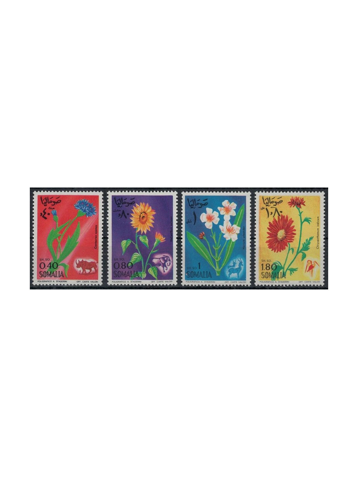 SOMALIA 1969 Flowers 4v MNH**