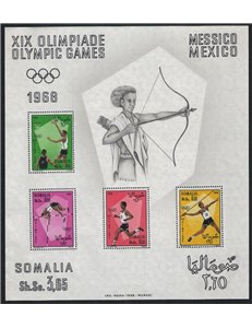 SOMALIA 1968 Giochi olimpici BF MNH**