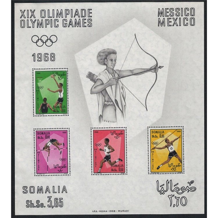 SOMALIA 1968 Olympic Games s/s MNH**