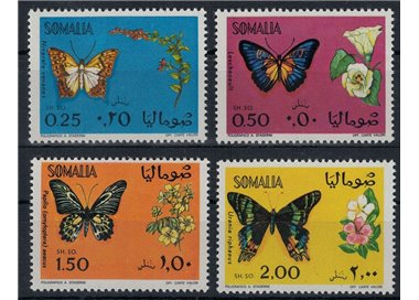 SOMALIA 1970 Farfalle 4v MNH**