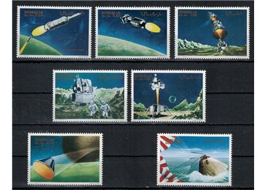 SOMALIA 1969 Uomini sulla luna (non emessi) 7v MNH**