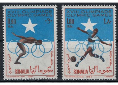 SOMALIA 1964 Giochi olimpici di Tokyo (posta aerea) 2v MNH**