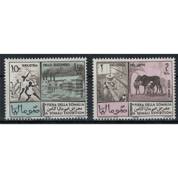 SOMALIA 1965 Somali Fair, airmail 2v MNH**