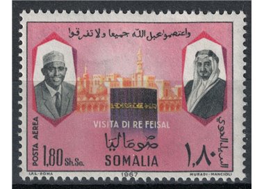 SOMALIA 1967 Visita del Re Feisal, posta aerea MNH**