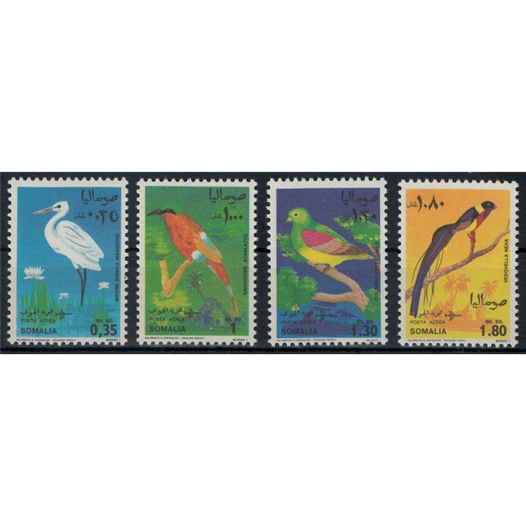 SOMALIA 1968 Uccelli somali, posta aerea 4v MNH**
