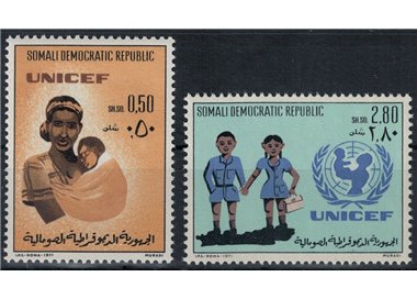 SOMALIA 1972 UNICEF Anniversary 2v MNH**