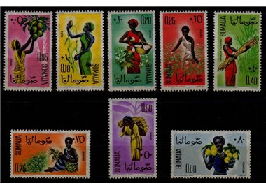 SOMALIA 1961 Indigeni e prodotti diversi 8v MNH**