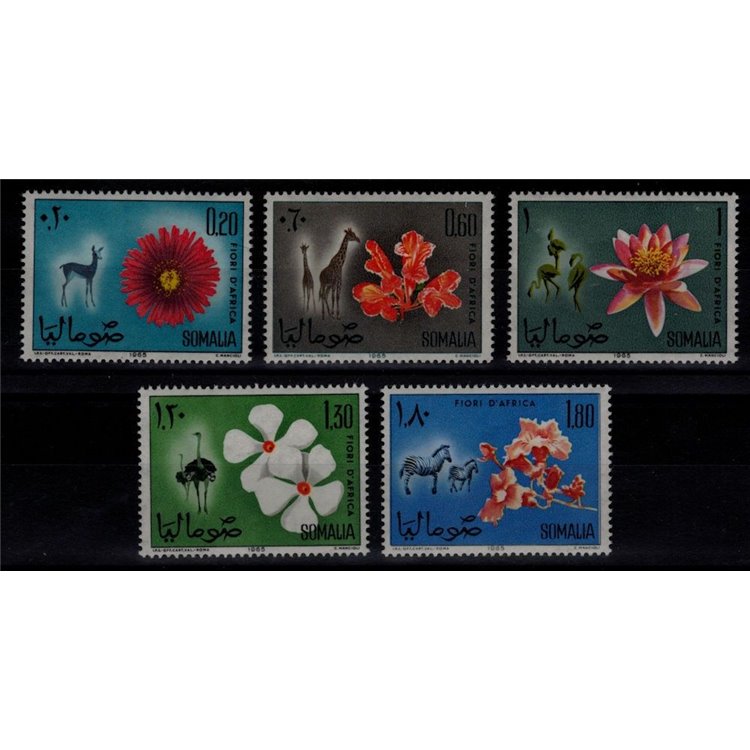 SOMALIA 1965 Flora and fauna 5v MNH**