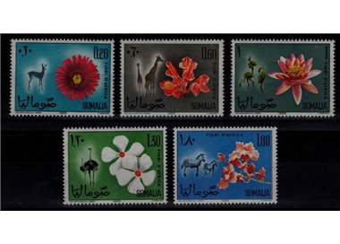 SOMALIA 1965 Flora and fauna 5v MNH**