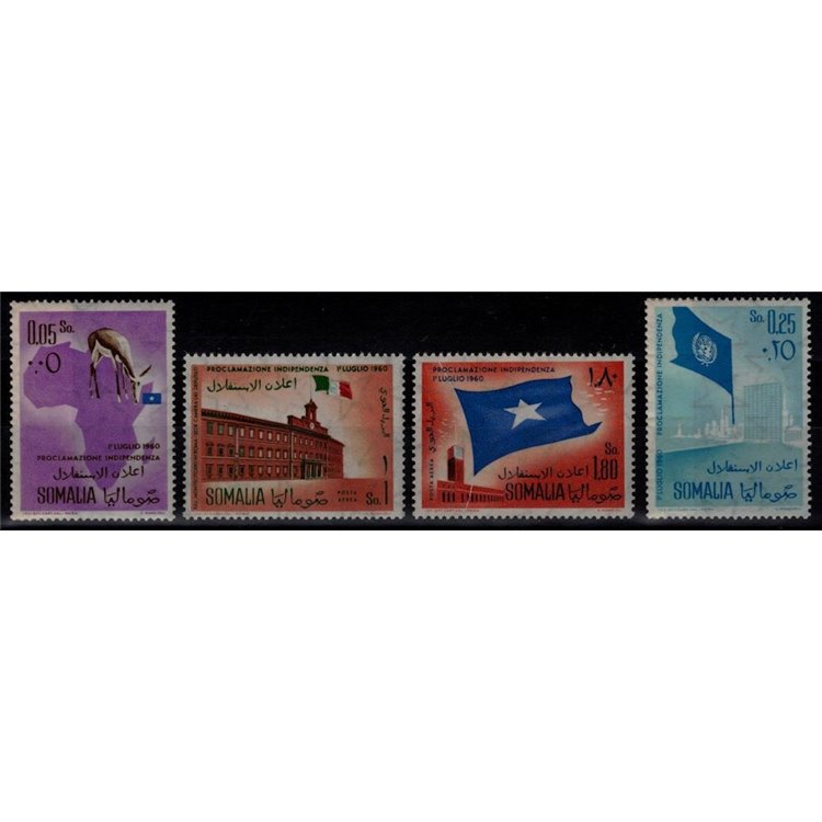 SOMALIA 1960 Proclamazione dell'Indipendenza 4v MNH**
