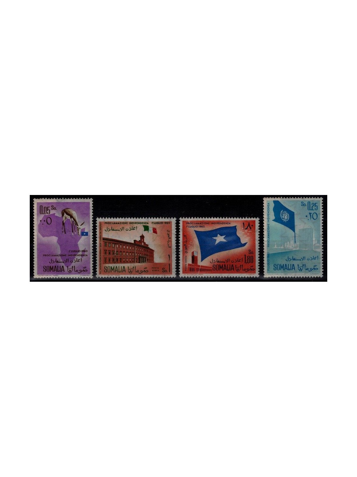 SOMALIA 1960 Proclamazione dell'Indipendenza 4v MNH**