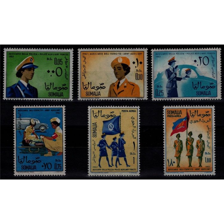 SOMALIA 1963 Women's Auxiliary Forces 6v MNH**