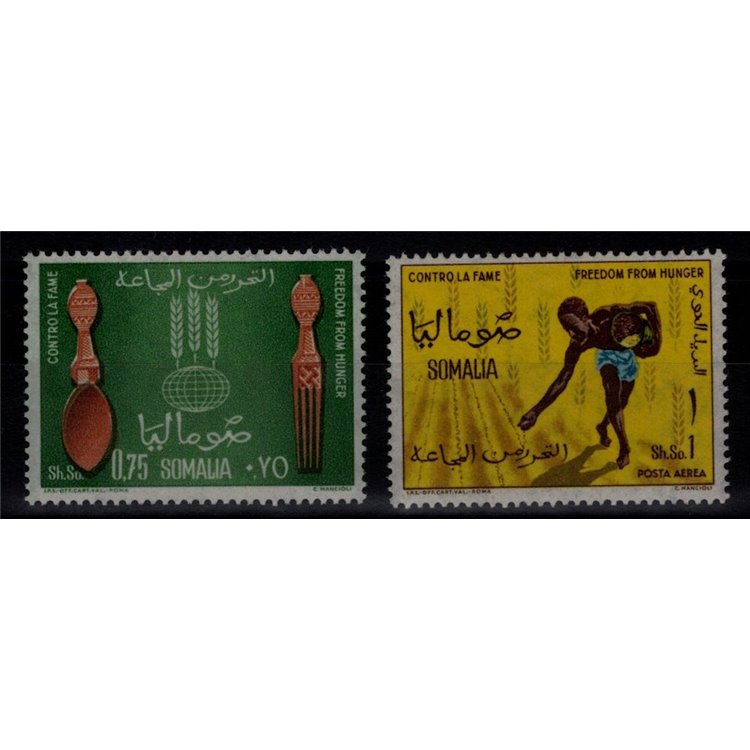 SOMALIA 1963 Fight against hunger 2v MNH**