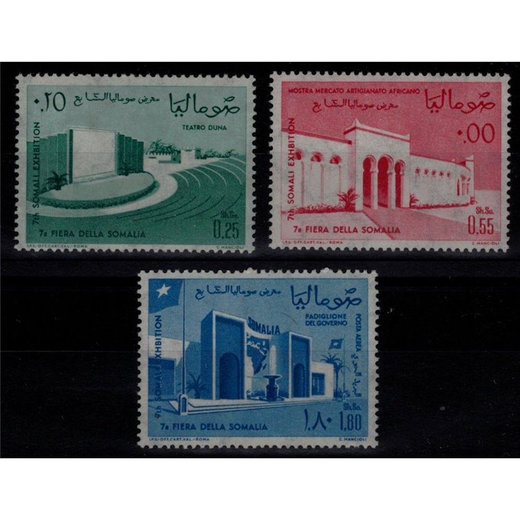 SOMALIA 1963 Fiera della Somalia 3v MNH**