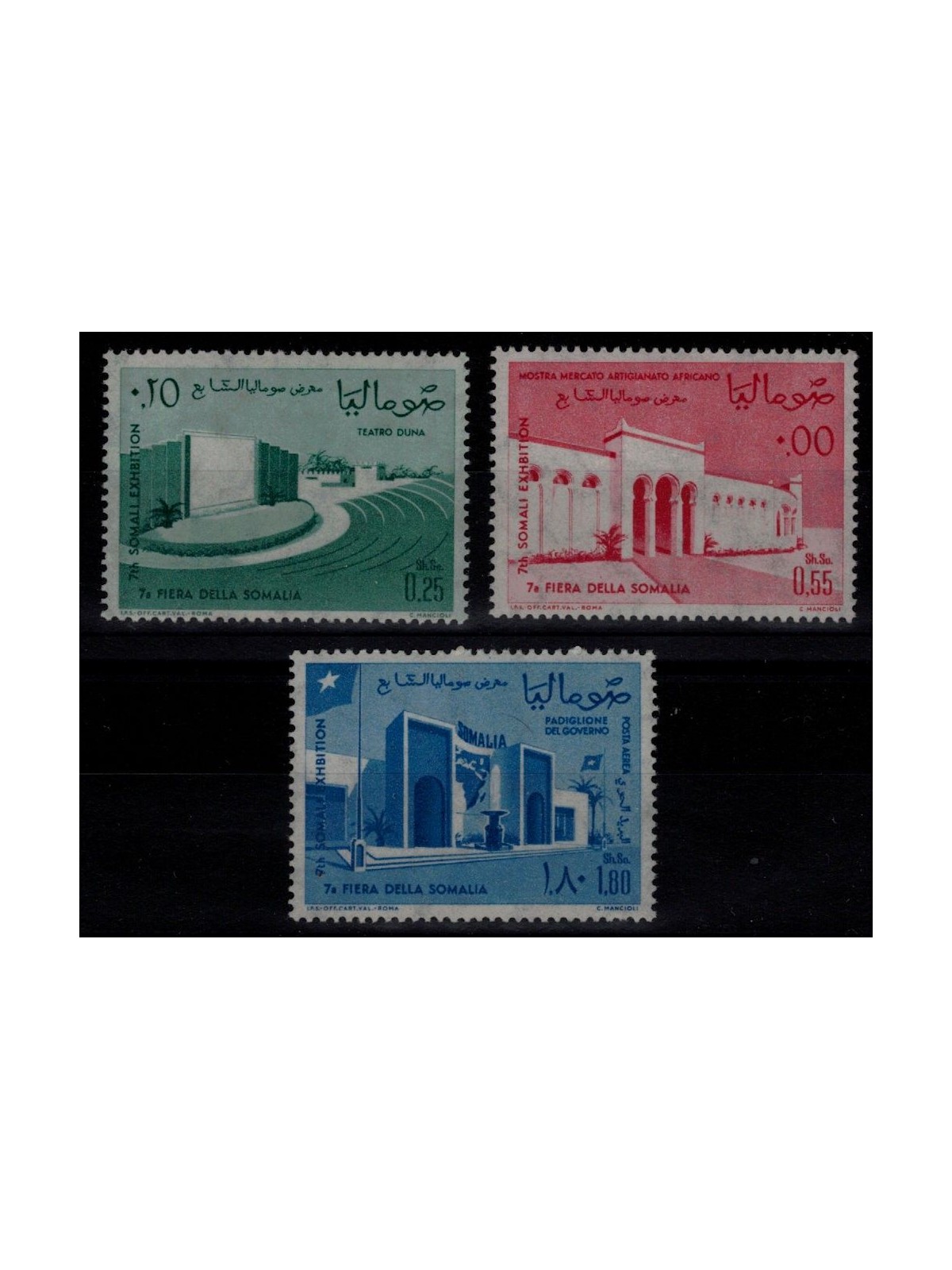 SOMALIA 1963 Fiera della Somalia 3v MNH**