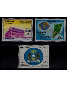 SOMALIA 1964 Banca del Credito Somalo 3v MNH**