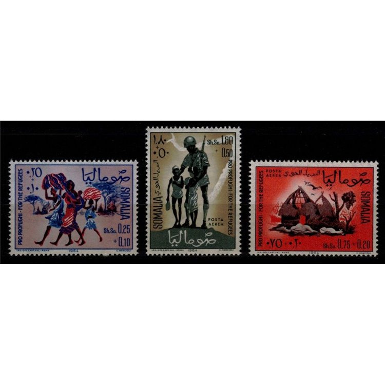 SOMALIA 1964 Pro Refugees 3v MNH**