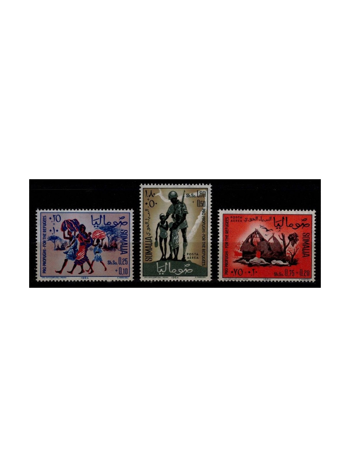 SOMALIA 1964 Pro Refugees 3v MNH**