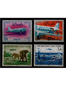 SOMALIA 1964 Linee aeree somale 4v MNH**