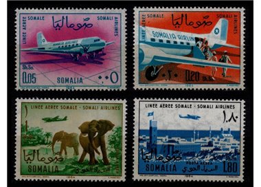 SOMALIA 1964 Somali Airlines 4v MNH**