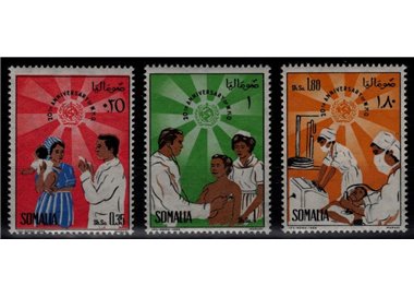 SOMALIA 1968 World Health Organization 3v MNH**